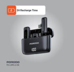 ⁦ميكروفون لافاليير ميكروفون بورودو المزدوج مع علبة شحن ذكية ⚡ 4 ساعات عمل وساعة شحن فائقة السرعة⁩ - الصورة ⁦7⁩