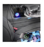 ⁦محول كهرباء للسيارة محول الطاقة من Porodo مع مروحة تبريد ذكية مدمجة، بقوة 200 واط، طاقة 30 واط، حماية من الجهد المنخفض⁩ - الصورة ⁦3⁩