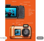 ⁦كاميرا Porodo الرقمية المقاومة للماء – بدقة Full HD، شاشة LCD، مثالية للسفر والتصوير تحت الماء⁩ - الصورة ⁦12⁩