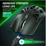 ⁦ماوس جيمنج ماوس بصري متعدد ب- 3 أوضاع سلكي/لاسلكي مع مؤشر مستوى البطارية قابل للشحن⁩ - الصورة ⁦5⁩