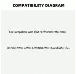 ⁦ماوس جيمنج ماوس بصري متعدد ب- 3 أوضاع سلكي/لاسلكي مع مؤشر مستوى البطارية قابل للشحن⁩ - الصورة ⁦10⁩