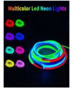 ⁦شريط اضاءة نيون بطول 5 متر برموت يتفاعل مع الاصوات ويحتوي على مودات  44 LED، سهل الاستخدام، مناسب للغرف⁩ - الصورة ⁦6⁩