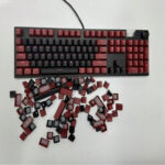 ⁦كيكابس مجموعة أغطية مفاتيح PBT مزدوجة الألوان – 168 غطاء بتصميم كرز احترافي متوافق مع لوحات المفاتيح الميكانيكية 61 إلى 108 م⁩ - الصورة ⁦7⁩