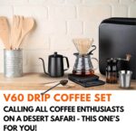 ⁦حقيبة قهوة V60 مجموعة صانعة القهوة اليدوية المتكاملة من Memelon – 9 قطع مع حقيبة محمولة، مطحنة، غلاية، فلتر وأدوات باريستا اح⁩ - الصورة ⁦3⁩