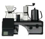 مجموعة تحضير القهوة المختصة V60 الاحترافية – طقم فاخر مكون من 9 قطع داخل حقيبة أنيقة للسفر والمكتب والمنزل لتحضير القهوة اليد