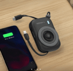 ⁦بور بنك متنقل  بقوة 10 الاف باور بانك ووندر ميني ماجسيف بسعة 10000 مللي أمبير في الساعة PW-PBWMMS10-BK⁩ - الصورة ⁦3⁩