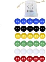 ⁦لعبة جاكارو خشبية لوح لعبة جاكارو - جكارو لاربع أشخاص - اسود - بقياس 30 سم⁩ - الصورة ⁦4⁩