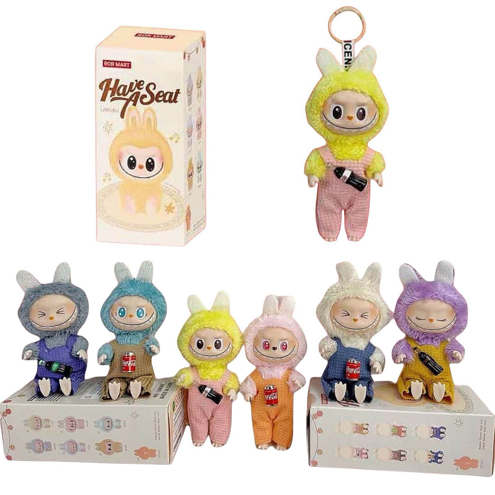 11044-products-6852b4c1db203.jpeg دمية لبوبو المحشوة 17 سم مجموعة النجمة المبتسمة لون عشوائي (الحجم الصغير) ( تقليد درجة اولى) - الصورة 1