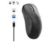 ⁦ماوس جيمنج لاسلي فأرة لاسلكية قابلة لإعادة الشحن ثلاثية الوضع، فأرة ألعاب خفيفة الوزن أنيقة للكمبيوتر الشخصي والكمبيوتر المحم⁩ - الصورة ⁦7⁩