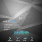 ⁦الواح الديكور بلاستيكسة 10 قطع من بلاط الجدران قياس30*30 سم، ألواح جدارية ثلاثية الأبعاد، مقاومة للماء والرطوبة من PVC، سهلة⁩ - الصورة ⁦4⁩