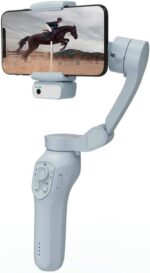 ⁦ستبلايزر ستاند ضد الاهتزاز بورودو AI Tracker Gimbal P7C Pro Plus، تصميم قابل للطي، تتبع الوجه، وضع FPV، تأثير فيديو، إضاءة مد⁩ - الصورة ⁦4⁩