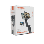 ستبلايزر ستاند ضد الاهتزاز حامل جوال للتصوير مانع للاهتزاز بطول قابل للتعديل بورودو Porodo Anti-Shake Gimbal With Rotatable C