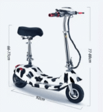 ⁦سكوتر كهربائي للاطفال مع مقعد مريح وسلة أمامية بقوة 24 فولت يتحمل وزن 100 كيلو⁩ - الصورة ⁦6⁩