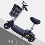 ⁦سكوتر كهربائي للاطفال مع مقعد مريح وسلة أمامية بقوة 24 فولت يتحمل وزن 100 كيلو⁩ - الصورة ⁦7⁩