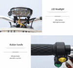 ⁦سكوتر كهربائي للاطفال مع مقعد مريح وسلة أمامية بقوة 24 فولت يتحمل وزن 100 كيلو⁩ - الصورة ⁦10⁩