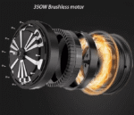 ⁦سكوتر كهربائي للاطفال مع مقعد مريح وسلة أمامية بقوة 24 فولت يتحمل وزن 100 كيلو⁩ - الصورة ⁦13⁩