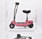 ⁦سكوتر كهربائي للاطفال مع مقعد مريح وسلة أمامية بقوة 24 فولت يتحمل وزن 100 كيلو⁩ - الصورة ⁦14⁩