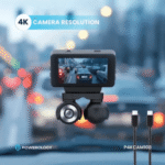 ⁦داش كام كاميرا للسيارات كاميرا Powerology Dash CAM108 مزدوجة العدسات – تصوير أمامي 4K وداخلي FHD⁩ - الصورة ⁦9⁩