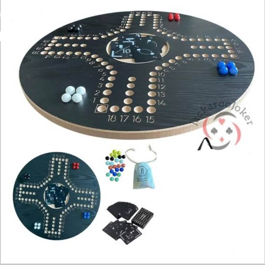 11076-products-6868b79e85e01.jpeg لعبة جاكارو جوكر الخشبية الحجم الكبير مع الكرات والبطاقات لـ 4 أو 6 لاعبين، لعبة جاكارو خشب متين مقوى قياس50 سم - الصورة 1