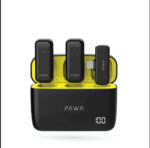 مايك ميكروفون لاسلكي مزدوج PAWA Mike M5 مع علبة شحن من النوع c+lightning