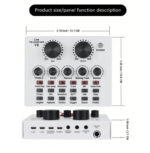 ⁦مكسر كرت صوت YAIUZGOO بطاقة صوت V8، بطاقة صوت صوتية، محول لنقل الصوت للبث المباشر في KTV، لاستخدام هاتفين بالتزامن في البث ال⁩ - الصورة ⁦4⁩