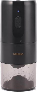 ⁦مطحنة قهوة محمولة LePresso Broyeur ، وسعة البطارية 1200 مللي أمبير، وواجهة قابلة للتكيف، وذيل متصفح متوافق، ووظيفة إلغاء النق⁩ - الصورة ⁦2⁩