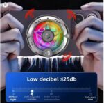 ⁦مروحة تبريد للهواتف K20 التبريد السريع المبرد المغناطيسي/الظهر كليب 2 في 1 أشباه الموصلات بالوعة الحرارة باردة⁩ - الصورة ⁦2⁩