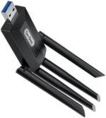 ⁦محول واي فاي USB ثنائي النطاق من Go-Des بسرعة 1200 متر وأربعة هوائيات وبطاقة إنترنت لاسلكية عالية السرعة USB 3.0 بدون برنامج⁩ - الصورة ⁦5⁩