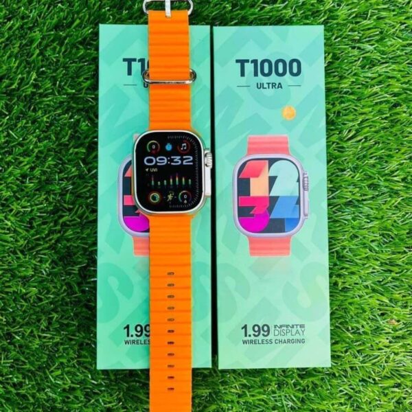 ساعة ذكية Generic T1000 Ultra Smart Watch NFC Bluetooth Wireless Charging Sport Smart Watch