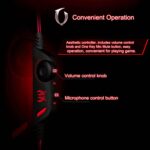 ⁦فاونو سماعة راس للالعاب G2000 مع ميكروفون لالعاب الكمبيوتر 3.5 ملم، سماعات ستيريو بخاصية الغاء الضوضاء فوق الاذن لاجهزة الكمب⁩ - الصورة ⁦3⁩