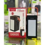 بور بانك المحمول الجديد من Oale بسعة 100000 مللي أمبير في الساعة، شحن فائق السرعة بقوة 22.5 وات، مؤشر مستوى الطاقة مع ضوء L