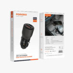 ⁦شاحن سيارة شفاف من بورودو، 95 واط، يدعم تقنية الشحن السريع متعدد الأجهزة، منفذي USB-C وUSB-A، شحن سريع متزامن، متوافق عالميًا⁩ - الصورة ⁦6⁩