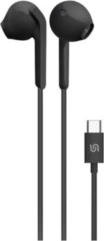 سماعات أذن ستيريو بورودو ساوندتيك، مصنوعة من مادة TPE + معدن + ABS، اتصال من النوع C، طول الكابل 1.2 متر، ميكروفون عالي الوضو