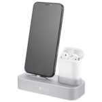 قاعدة تعبئة 2 في1 للهاتف وسماعة الايربودز قاعدة شحن منصة شحن