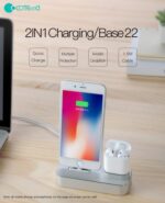 ⁦قاعدة تعبئة 2 في1 للهاتف وسماعة الايربودز قاعدة شحن منصة شحن⁩ - الصورة ⁦3⁩