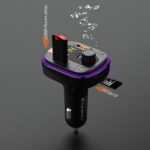 ⁦بلوتوث وشاحن سريع للسيارة مع شاشة RECCI RQ01 WIRELESS FM CAR CHARGER ( PD 20W + QC 18W )⁩ - الصورة ⁦6⁩