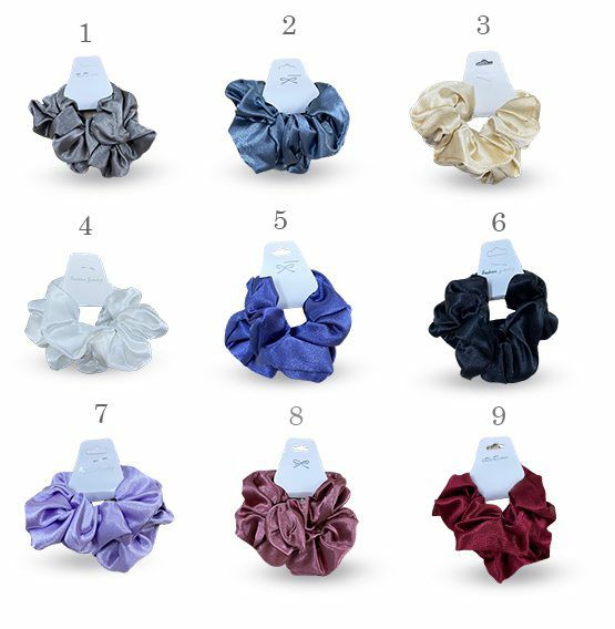 شباصات نسائية حرير اصلي متعددة الألوان (شباصة مطاطة بنات مطاطة شعر)