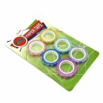 حزمة من 6 شريط لاصق مزخرف ملون 9 ملم - 5 م