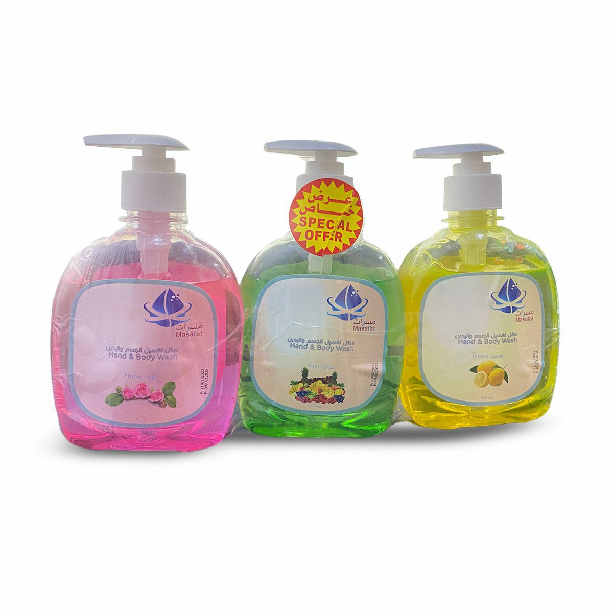 21207.jpg سائل غسيل مسرات للجسم ولليدين عرض خاص 3 قطع 300 مل - الصورة 1
