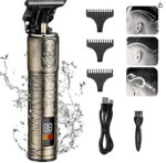 مكينة حلاقة تحديد احترافية وللاماكن الحساسة بشاشة رقميه مع شفرات ماكينة حلاقة