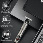 ⁦مكينة حلاقة تحديد احترافية وللاماكن الحساسة بشاشة رقميه مع شفرات ماكينة حلاقة⁩ - الصورة ⁦7⁩