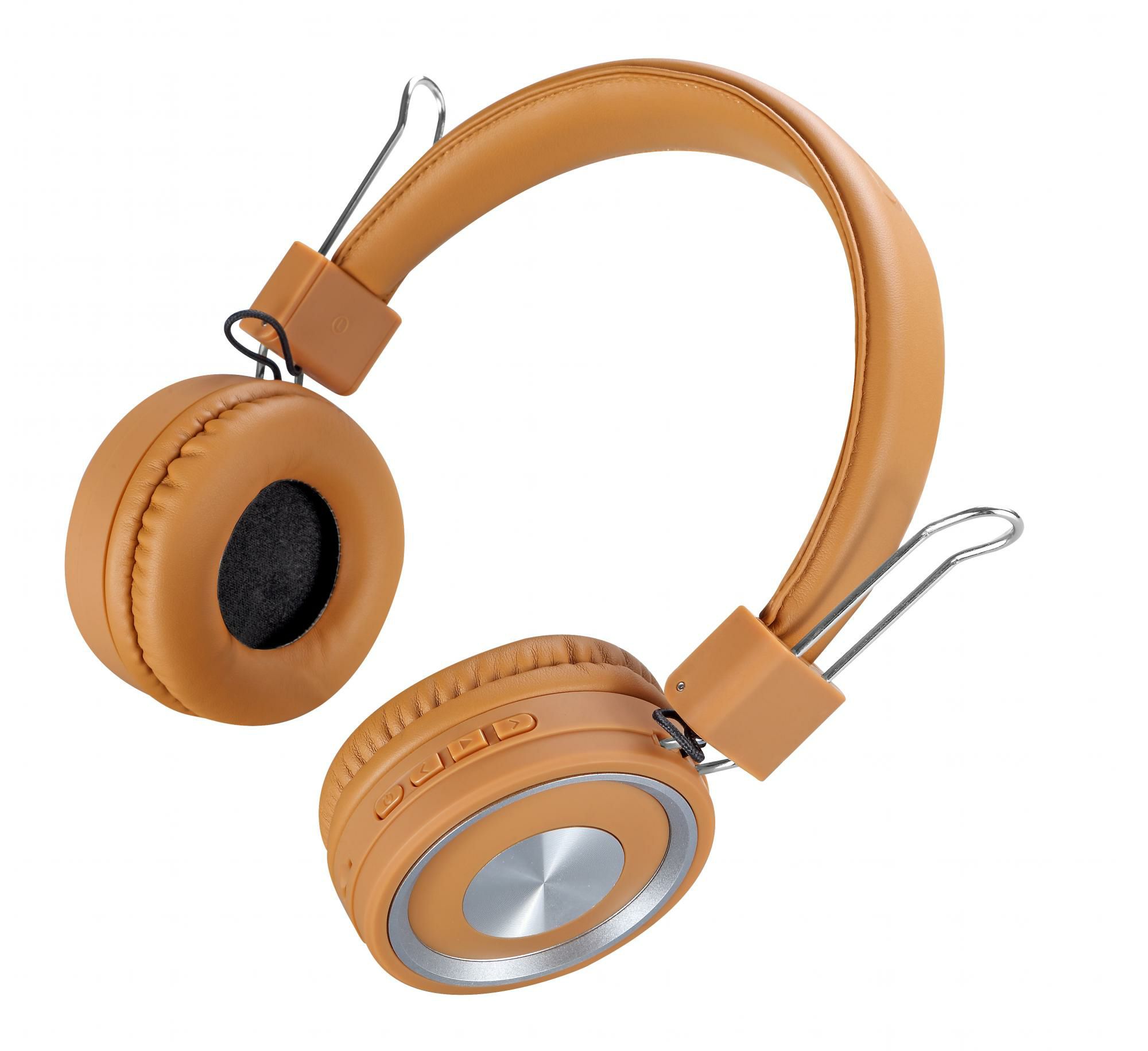 2200.jpg سماعة بلوتوث سماعات رأس بلوتوث لاسلكية مع ميكروفون SODO SD-1002 - بني قاتح - الصورة 1