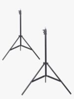 ⁦عدة أدوات إضاءة للتصوير الفوتوغرافي في صندوق مرن مع مسند ستوديو للخلفية أسود/ أبيض/ أخضر⁩ - الصورة ⁦2⁩