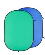 خلفية تصوير كروما لونين اخضر وازرق قابلة للطي قياس كبير لوحة خلفية تصوير كروماكي بوجهين قابلة للطي متعدد الألوان