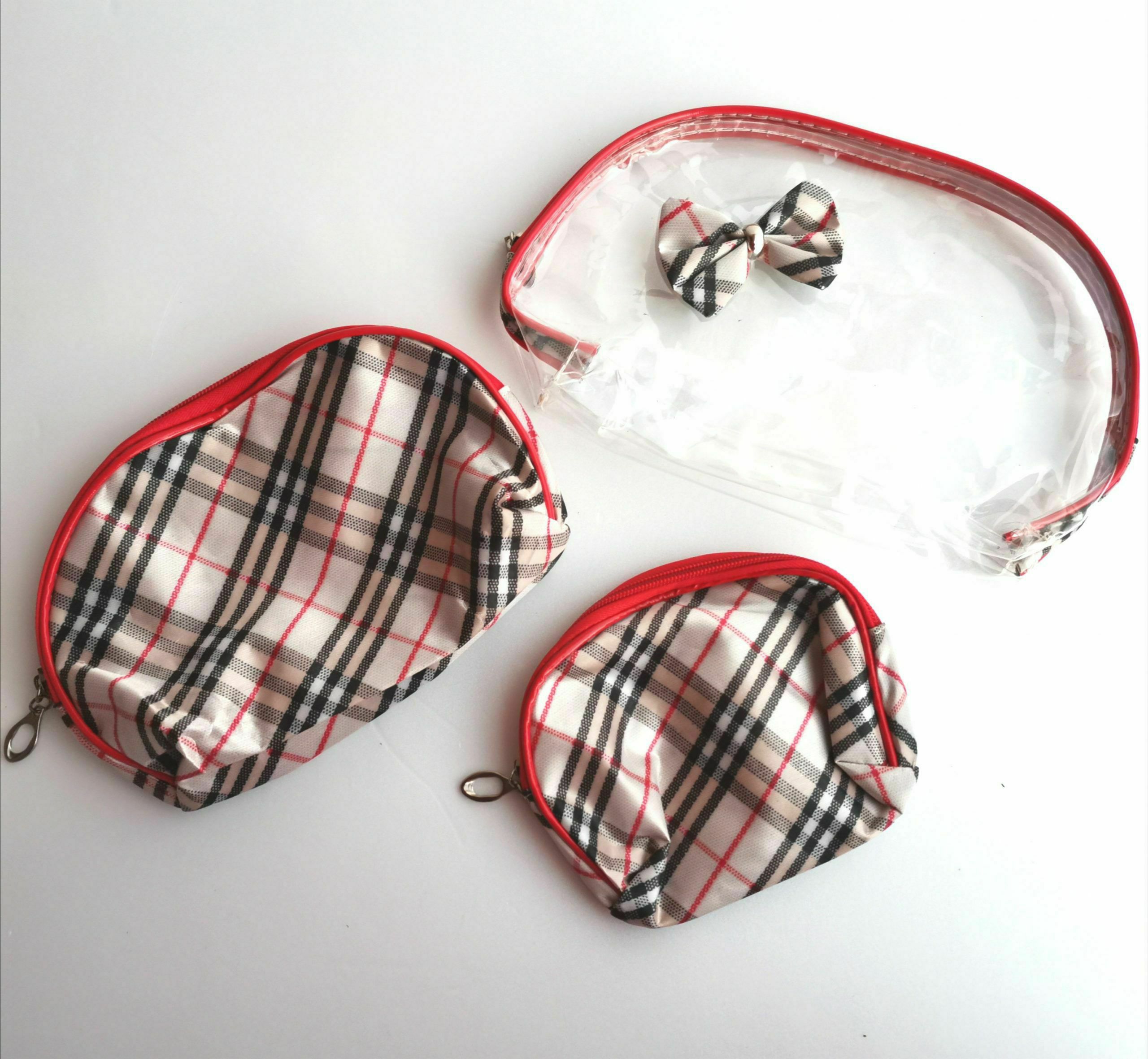 5862.jpg حقيبة مكياج شفافة ثلاث في واحد - الصورة 1