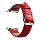 سوار بديل لساعة ابل جلدي قياس38 متعدد الالوان