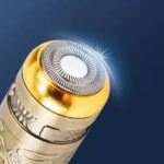 ⁦ماكينة حلاقة حف وتنعيم لشعر الجسم والاماكن الحساسة صغيرة محمولة تعمل بالشحن معدنية (مكينة حلاقة ماكينة حلاقة مكينة حف حف الشع⁩ - الصورة ⁦3⁩