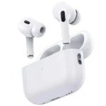 سماعات اذن لاسلكية برو 2، باس عميق، شحن لاسلكي، بطارية 20 ساعة، بلوتوث، بورودو ازرق – ابيض