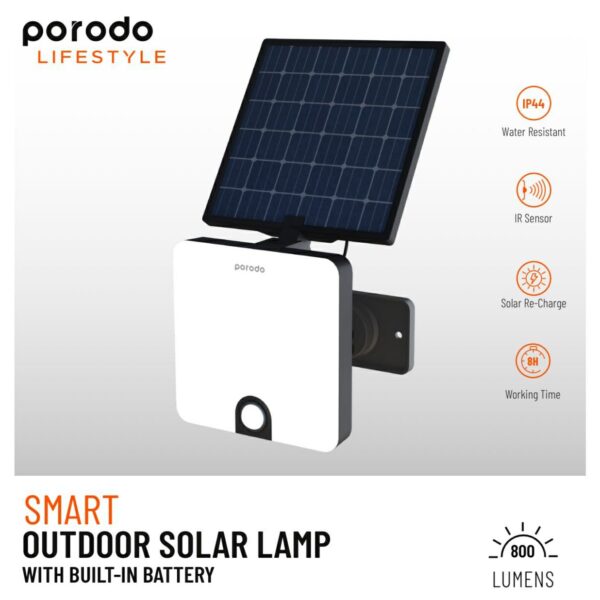 من بورودو المصباح الشمسي الخارجي الذكي مع بطارية مدمجة مصباح للرحلات مصباح رحلات ليت كشاف محمول بالطاقة الشمسية مصباح بالطاقة