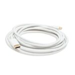 ⁦Mini Display Port to Display Port Full HD 1080P Cable 1.8M (أبيض) Mini Dp إلى DP⁩ - الصورة ⁦2⁩